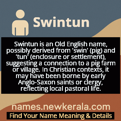 Swintun Name Meaning and Origin