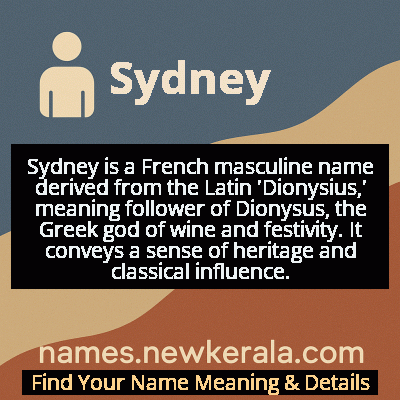 Sydney Name Meaning and Origin