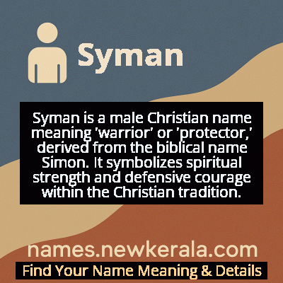 Syman Name Meaning and Origin