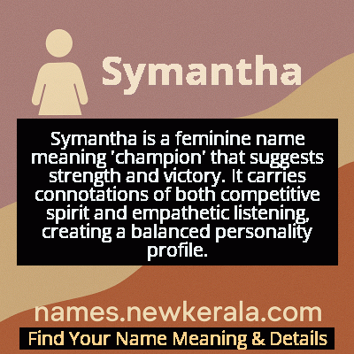 Symantha Name Meaning and Origin