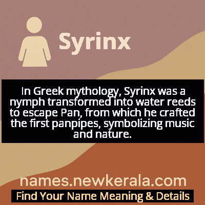 Syrinx Name Meaning and Origin