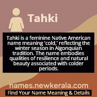 Tahki Name Meaning and Origin