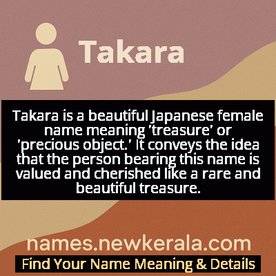 Takara Name Meaning and Origin