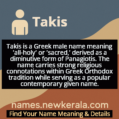 Takis Name Meaning and Origin