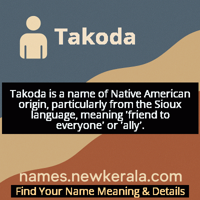 Takoda Name Meaning and Origin