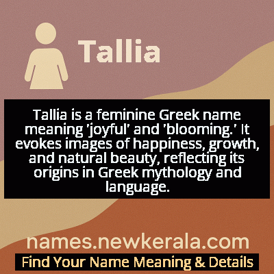 Tallia Name Meaning and Origin