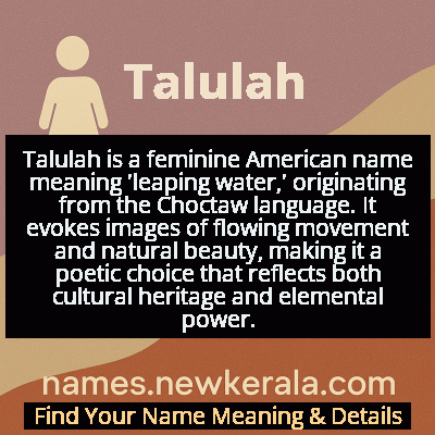 Talulah Name Meaning and Origin