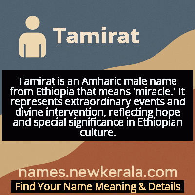 Tamirat Name Meaning and Origin