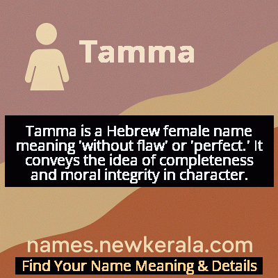 Tamma Name Meaning and Origin