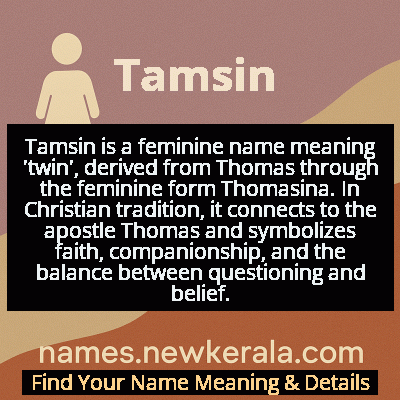 Tamsin Name Meaning and Origin