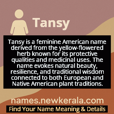 Tansy Name Meaning and Origin