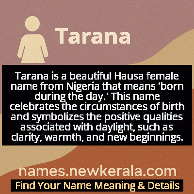 Tarana Name Meaning and Origin