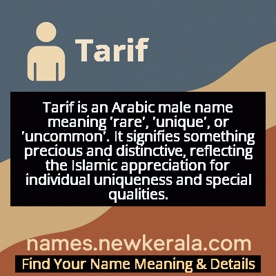 Tarif Name Meaning and Origin