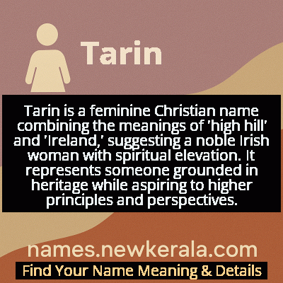 Tarin Name Meaning and Origin