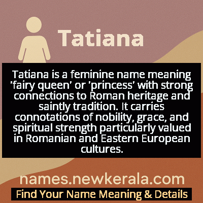 Tatiana Name Meaning and Origin