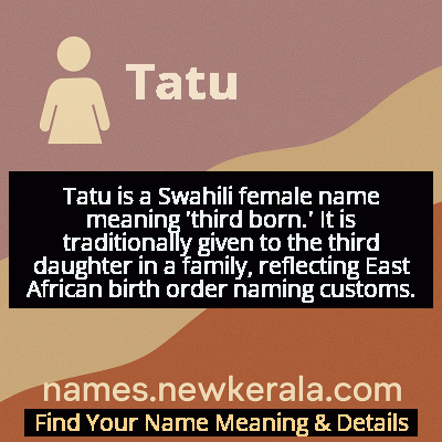 Tatu Name Meaning and Origin