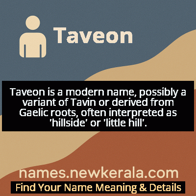 Taveon Name Meaning and Origin