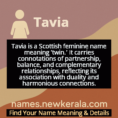 Tavia Name Meaning and Origin