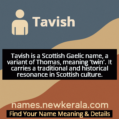 Tavish Name Meaning and Origin