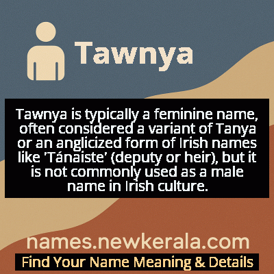 Tawnya Name Meaning and Origin