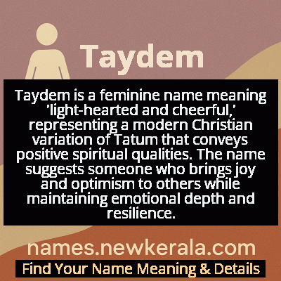 Taydem Name Meaning and Origin