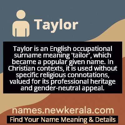 Taylor Name Meaning and Origin