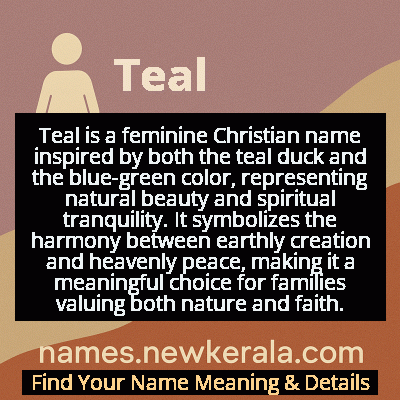 Teal Name Meaning and Origin