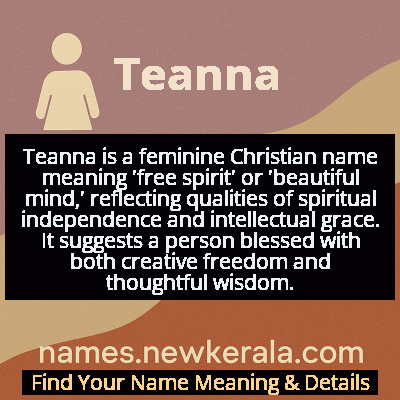 Teanna Name Meaning and Origin