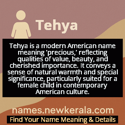 Tehya Name Meaning and Origin