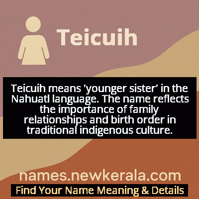 Teicuih Name Meaning and Origin