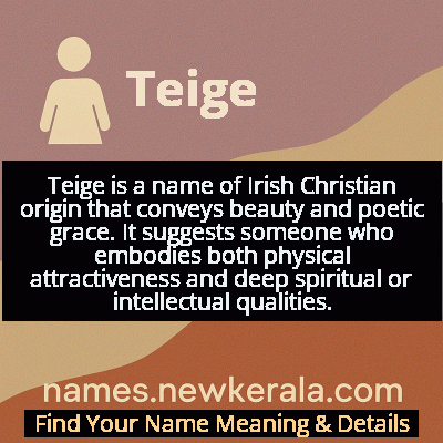 Teige Name Meaning and Origin