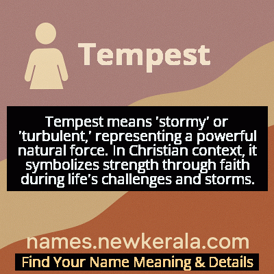 Tempest Name Meaning and Origin