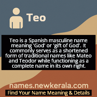 Teo Name Meaning and Origin