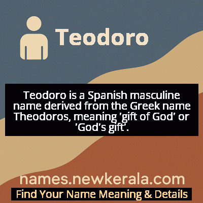 Teodoro Name Meaning and Origin