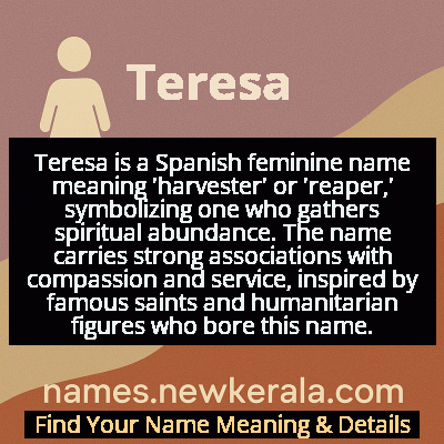 Teresa Name Meaning and Origin