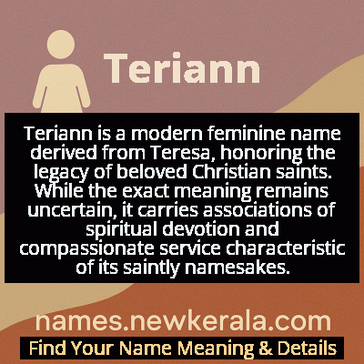 Teriann Name Meaning and Origin