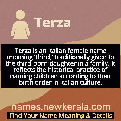 Terza Name Meaning and Origin