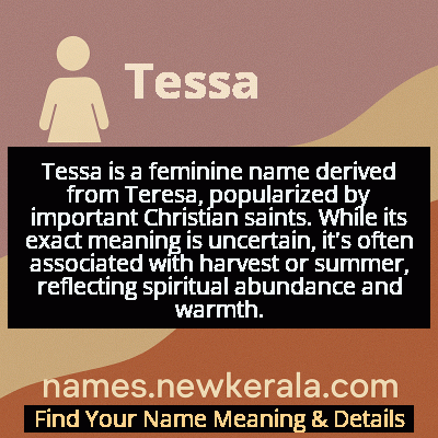 Tessa Name Meaning and Origin