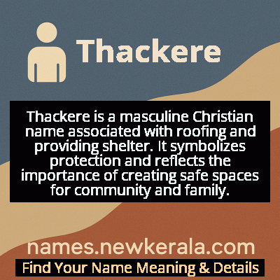 Thackere Name Meaning and Origin