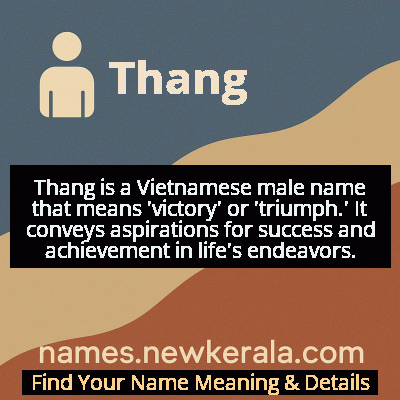 Thang Name Meaning and Origin