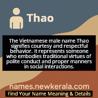 Thao Name Meaning and Origin