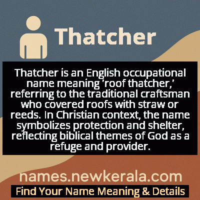 Thatcher Name Meaning and Origin