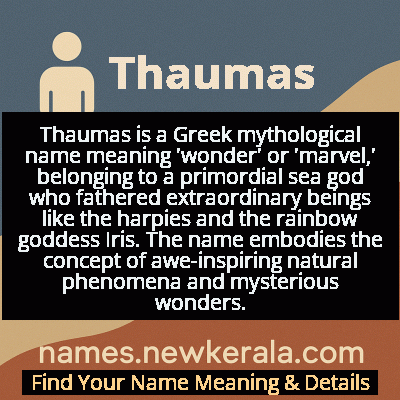 Thaumas Name Meaning and Origin