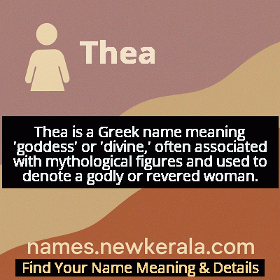 Thea Name Meaning and Origin