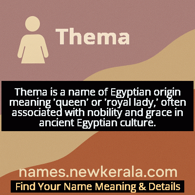 Thema Name Meaning and Origin