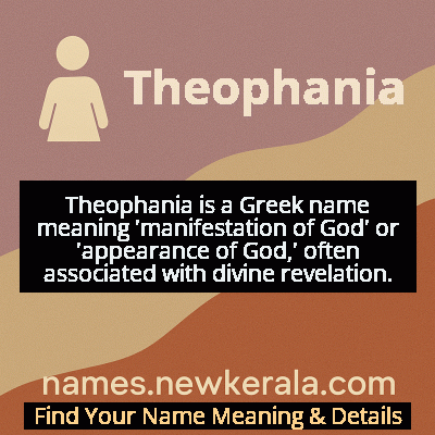 Theophania Name Meaning and Origin