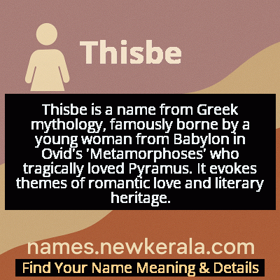 Thisbe Name Meaning and Origin