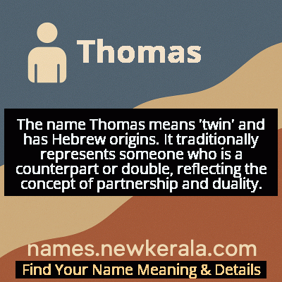 Thomas Name Meaning and Origin