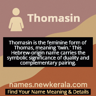 Thomasin Name Meaning and Origin