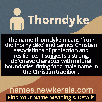 Thorndyke Name Meaning and Origin